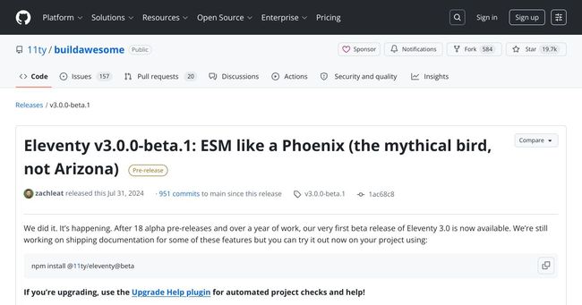 Eleventy v3.0.0-beta.1: ESM like a Phoenix (the mythical bird, not Arizona)
