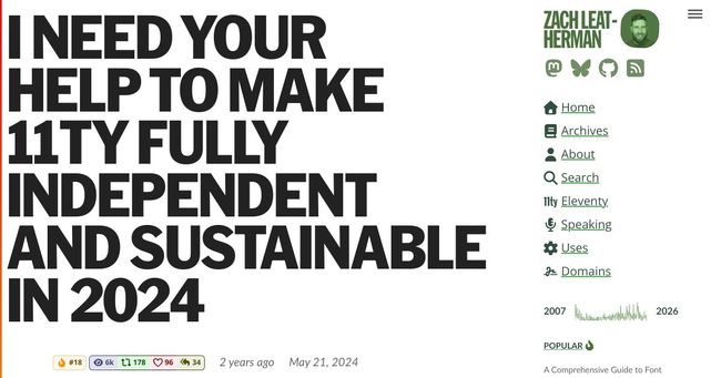So you want to speak at the 11ty International Symposium on Making Web Sites Real Good